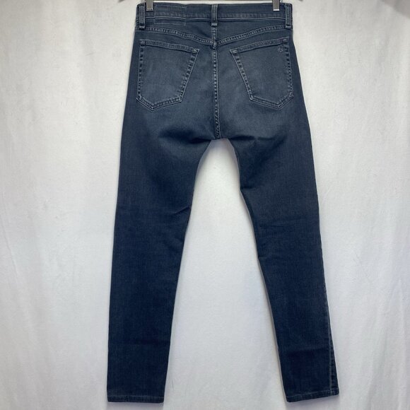 Rag & Bone New York Fit 2 Slim Leg Button Fly Denim Jeans Men Sz 30 Washed Black - Picture 2 of 16